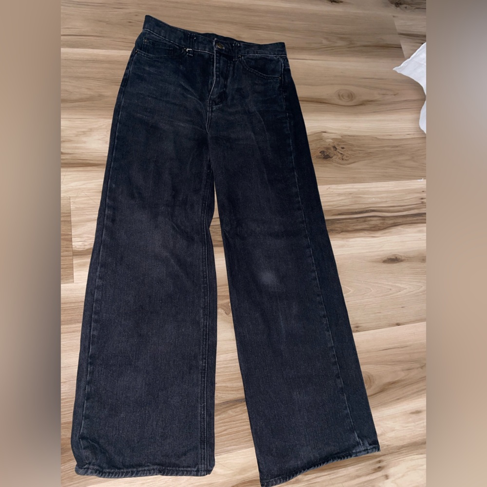 Urban Outfitters BDG High and Wide Black Denim Jeans Size 26